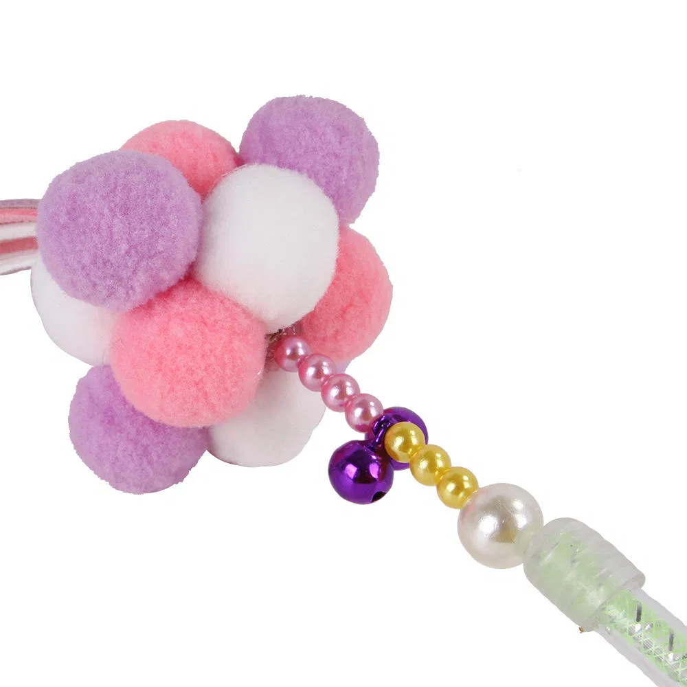 New Rpt060 Pet Funny Teaser Wand Toys Engaging Cat Stick Toy