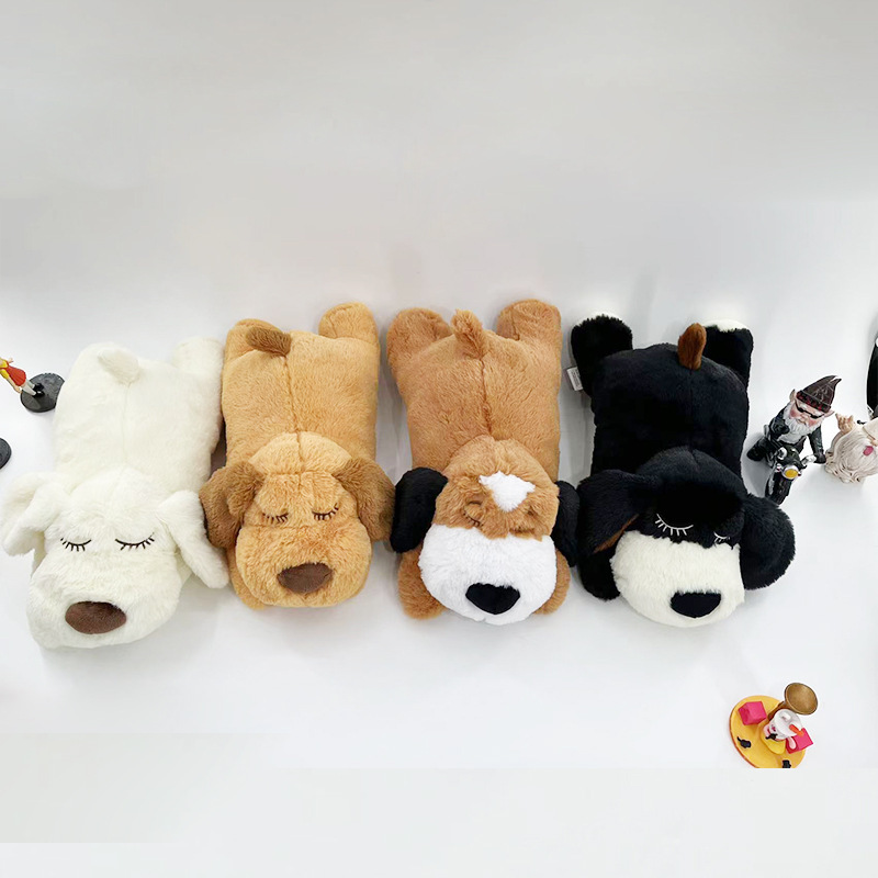 Puppies Separation Anxiety Cartoon Soft Plush Dog Toy with Heartbeat Feature Super Soft Sleeping Buddy &amp; Behavioral Aid
