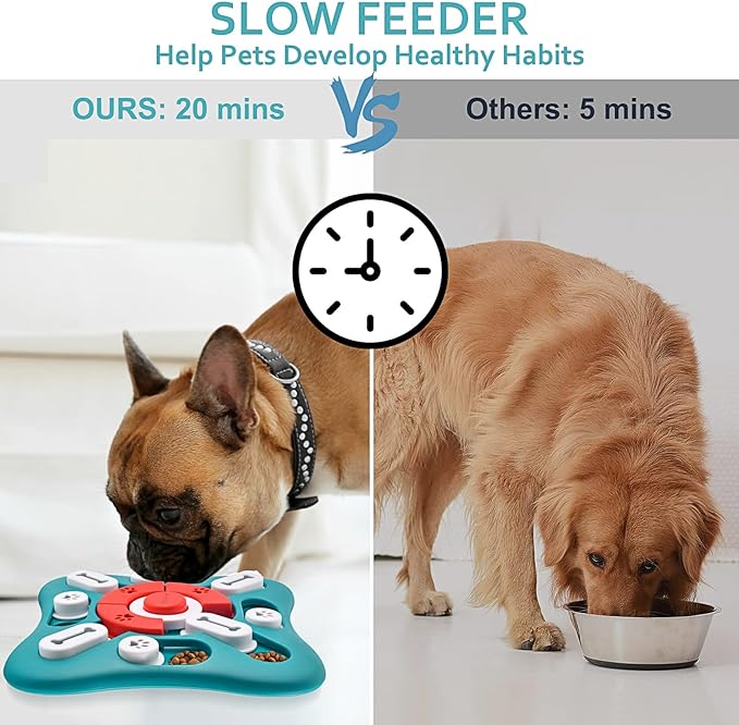 Treat Dispensing Dog Enrichment Toys IQ Training Brain Stimulation Interactive Mentally Stimulating Toys for Puppies Cats Dogs