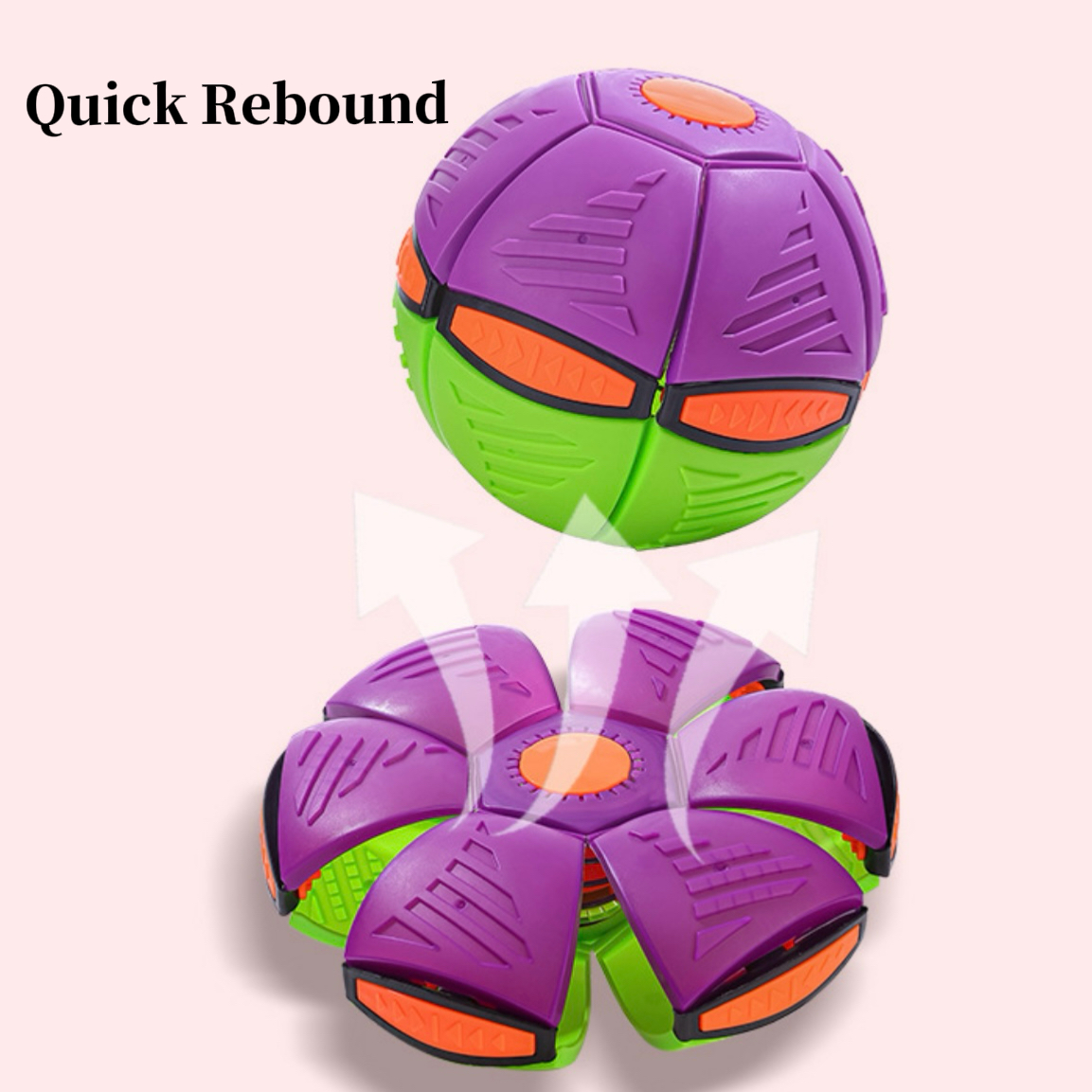 Flying Saucer Ball Interactive Dog Toy Detail 1