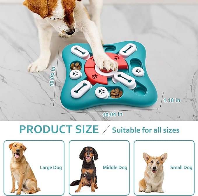 Treat Dispensing Dog Enrichment Toys IQ Training Brain Stimulation Interactive Mentally Stimulating Toys for Puppies Cats Dogs