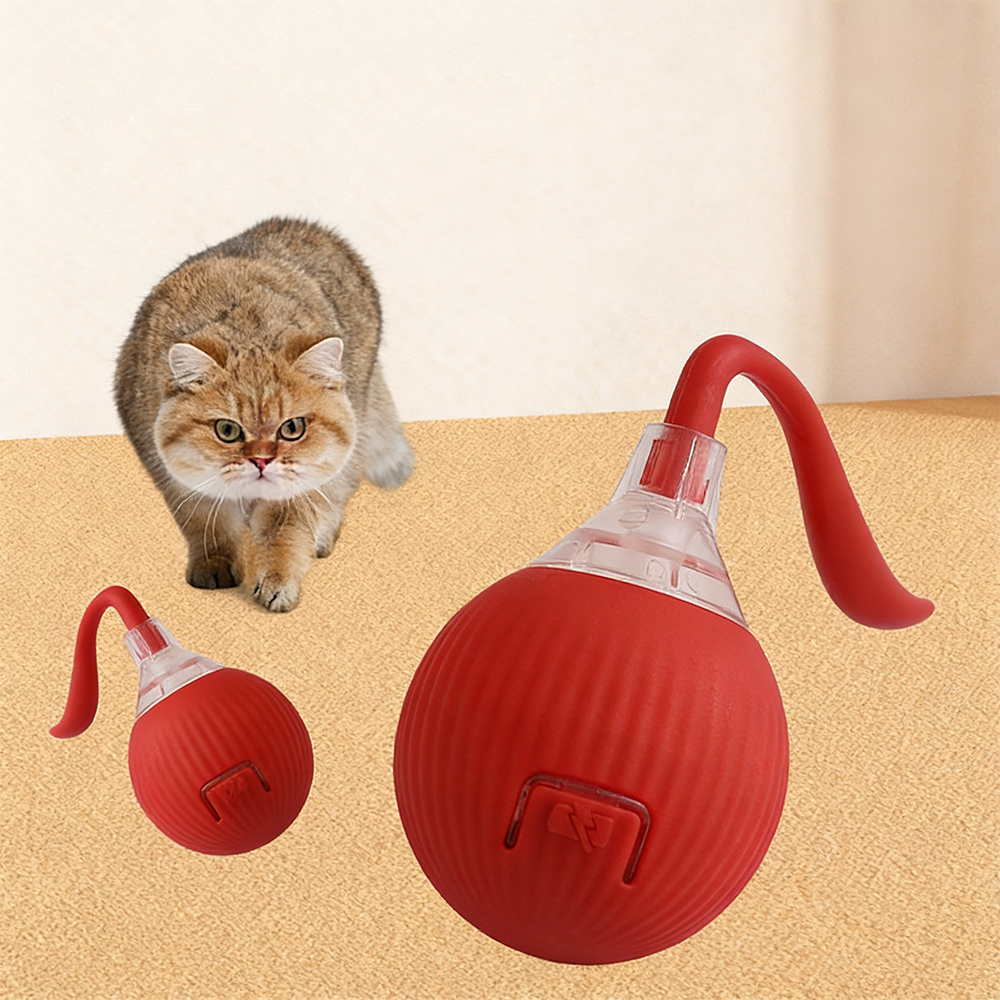 Smart Exercise Rechargeable Smart Fast Rolling Motion Activated Cat Toy Interactive Ball USB Rechargeable Rolling Ball
