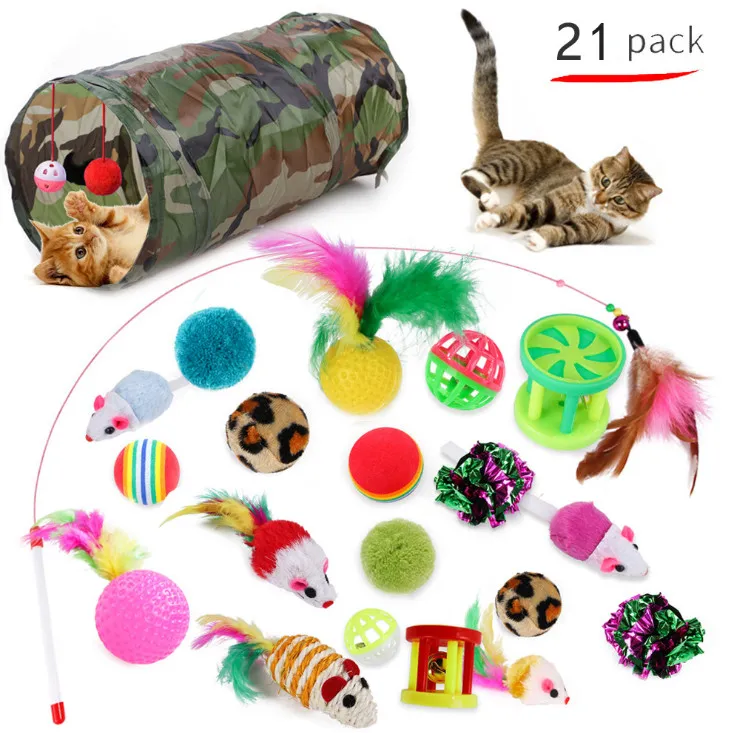 Kitten Pet Toy Tunnel Set 3