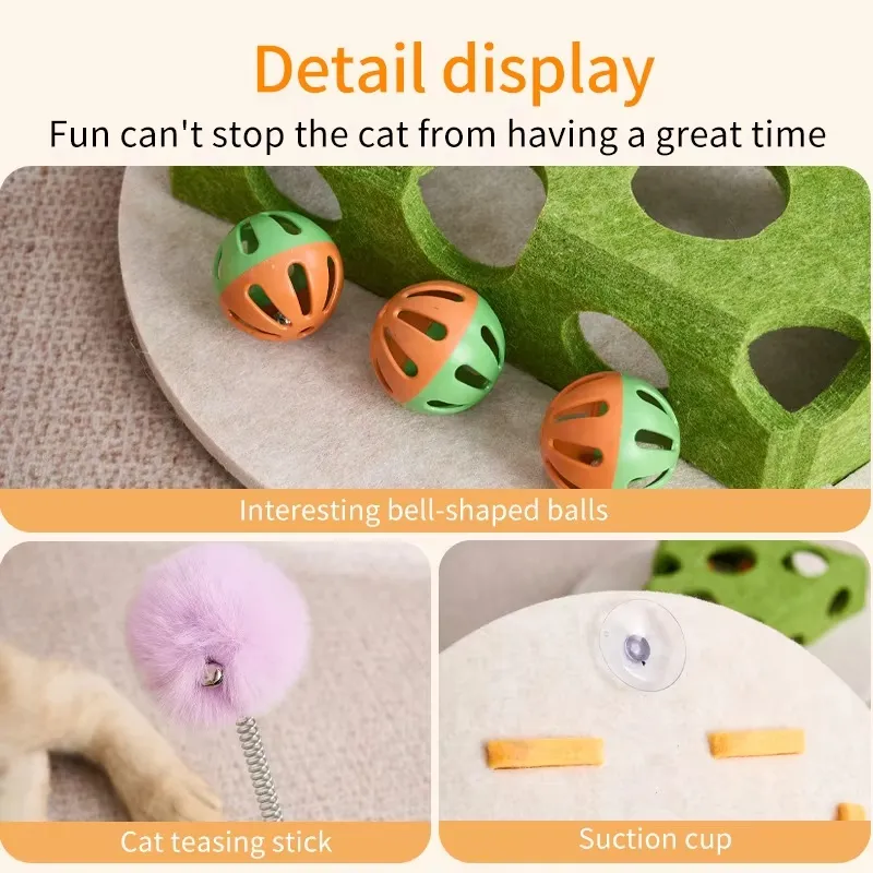 Cat Toys Interactive Toy Ball Maze Puzzle Game Box 4