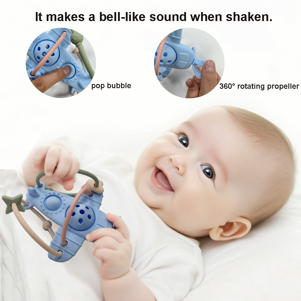 Refine Factory Soft Silicone Food Grade Sensory Stimulation Teether BPA Free Anti-Drop Non-Toxic Unisex Baby Toy