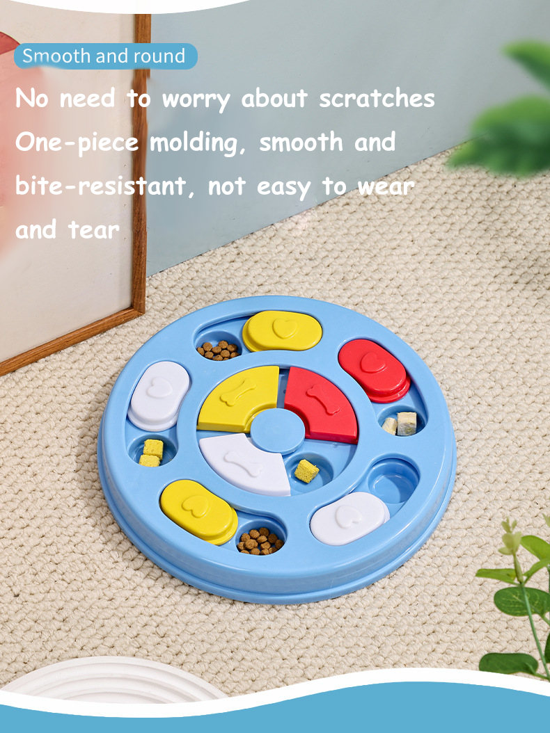 Interactive Small Pet Toys Mentally Stimulating IQ Training Brain Stimulation Treat Dispensing Dog Enrichment Puzzle Toy Cats