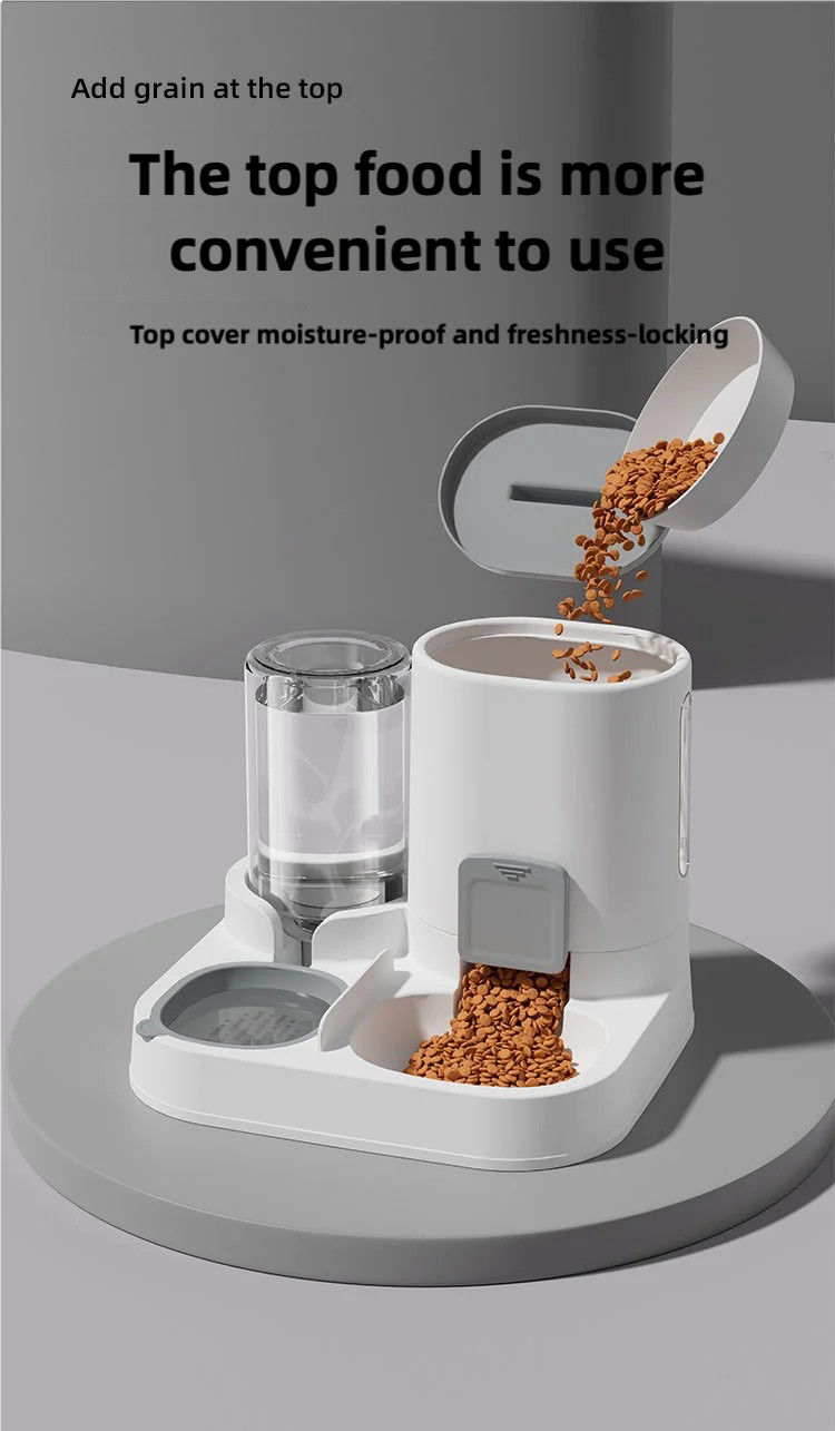 Hot Selling Factory Anti Slip Fully Automatic Feeding And Watering 2-in-1 Pet Water Dispenser