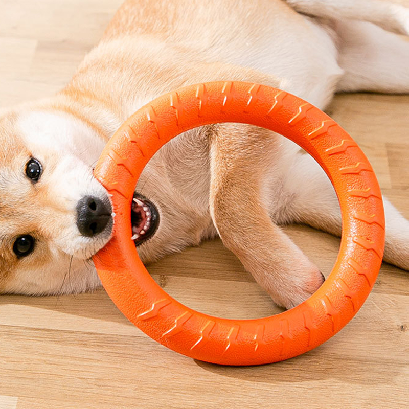 EVA Floating Dog Ring Toy Durable Chew-Resistant Tug &amp; Fetch Ring for Interactive Pet Training, Ideal for Pool, Beach