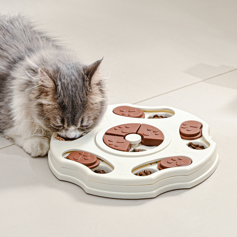 Multifunctional Funny Educational Dog Puzzle Feeder Interactive IQ Training Mentally Stimulating Slow Food Pet Slow Feeder Toy