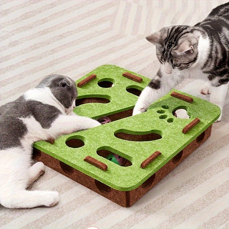 Playpal Cat Interactive Digging Toy For Cats Kitten Spinning Wheel Game Maze Box Wear Resistant And Scratch Resistant Digging