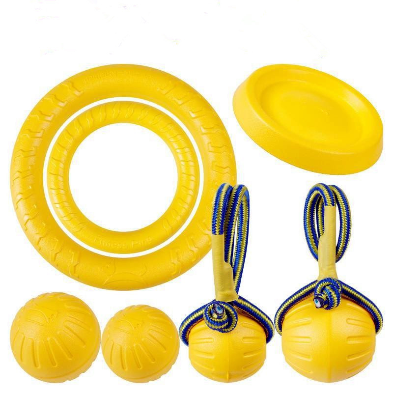 Lightweight Portable EVA Dog Fetch Toy Pack Interactive Dog Chew Toy Pet Chew Toys For Travel Fetch Game Outdoor