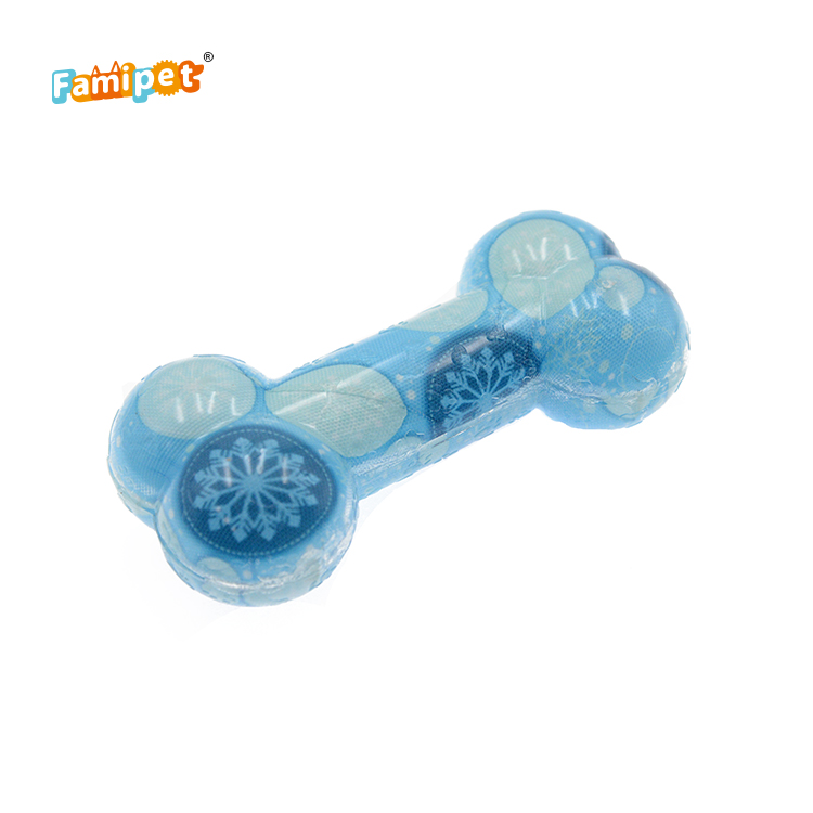 Famipet Manufacturer Wholesale Christmas Durable Dental Toothbrush TPR Bone Dog Chew Toy