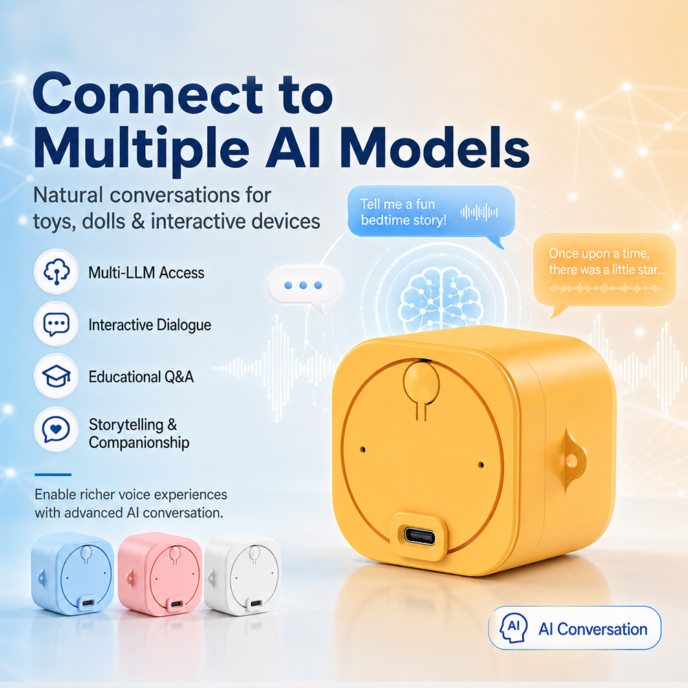 Tuya Smart Voice Speaker AI Conversation WiFi Voice Module For Smart Plush Toy Doll Smart Home Linkage