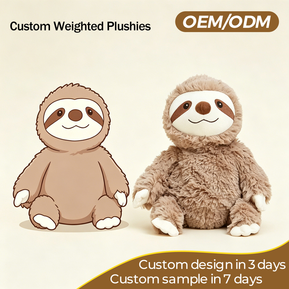 Customized Weighted Sensory Toy Lavender Fragrance Anxiety Relief Plushie Mascot Soft Animal Weighted Sensory Plushies