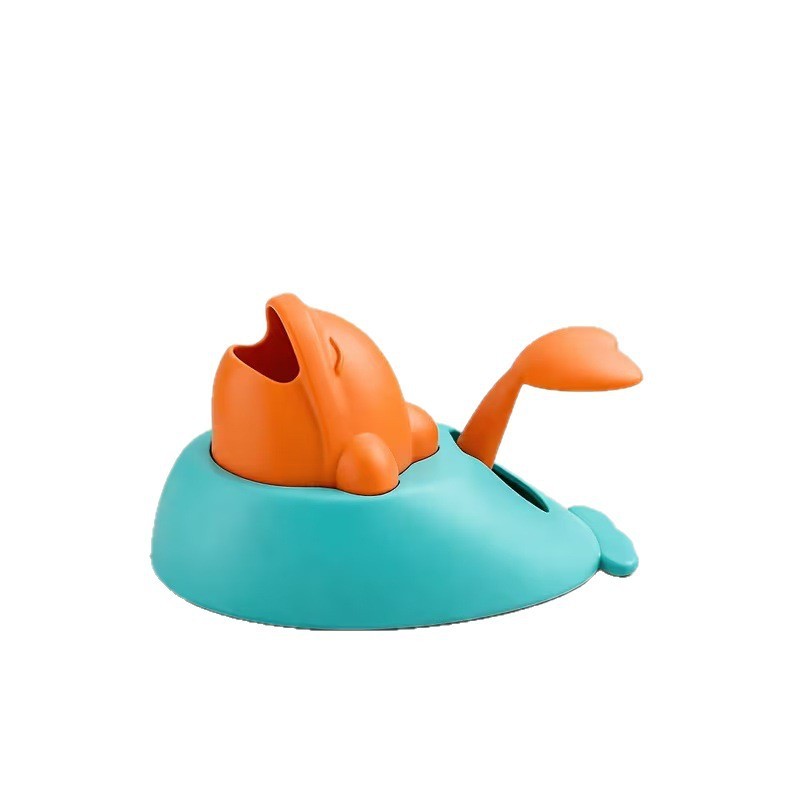Compact Whale-Shaped Dog Treat Launcher 3M Range Interactive Feeder Toy for Small Medium Dogs Durable Pet Reward Training Toy