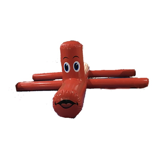 Red Airtight Floating Water Dog Toys,outdoor Sports Inflatable Water Amusement Park Equipment for Sale