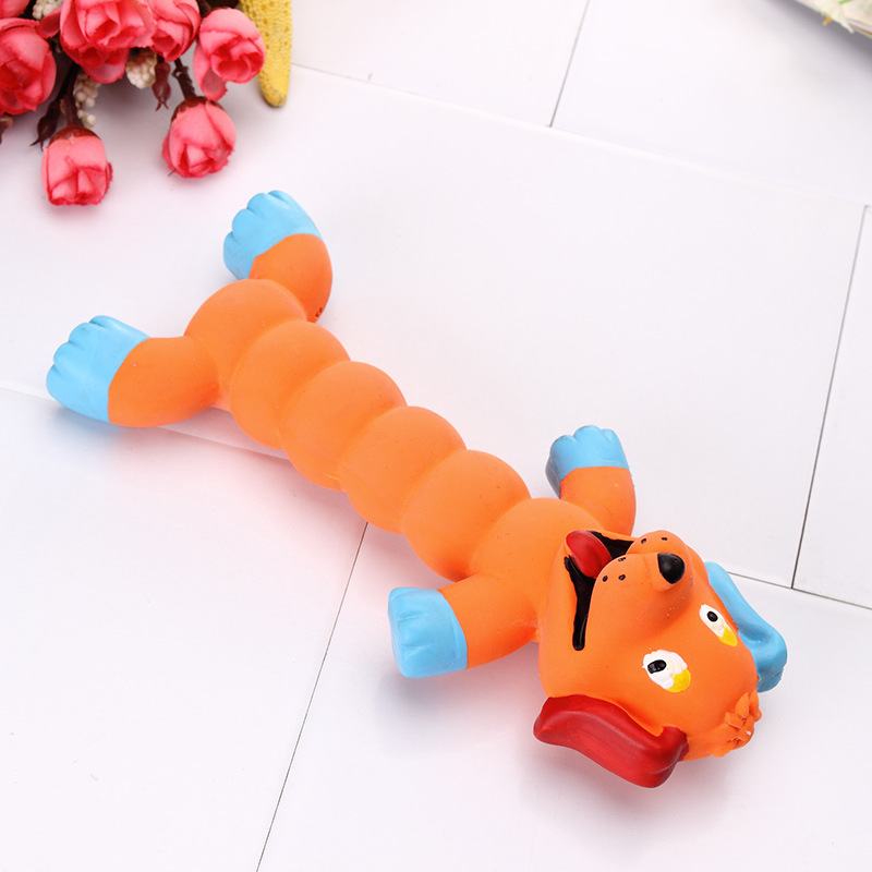 Eco-Friendly Small Latex Material Molar Teeth Cleaning Dog Funny Animal Shape Chewing Toys
