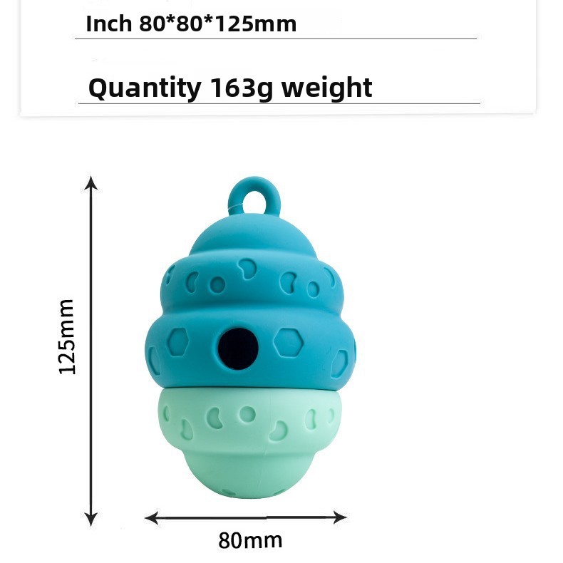 Cross-border New Food-grade Silicone Honeycomb-shaped Dog Chew Toy for Teeth Grinding and Slow Feeding Play