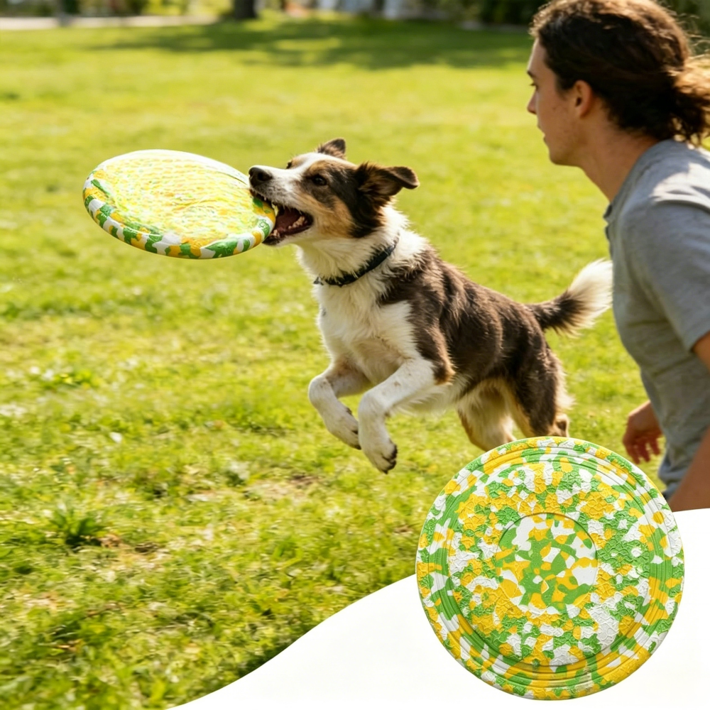 Bite Resistant Lightweight Dog Tug Flyer Pet Chew Toys Dog Toys for Aggressive Chewers Outdoor Hunting Training