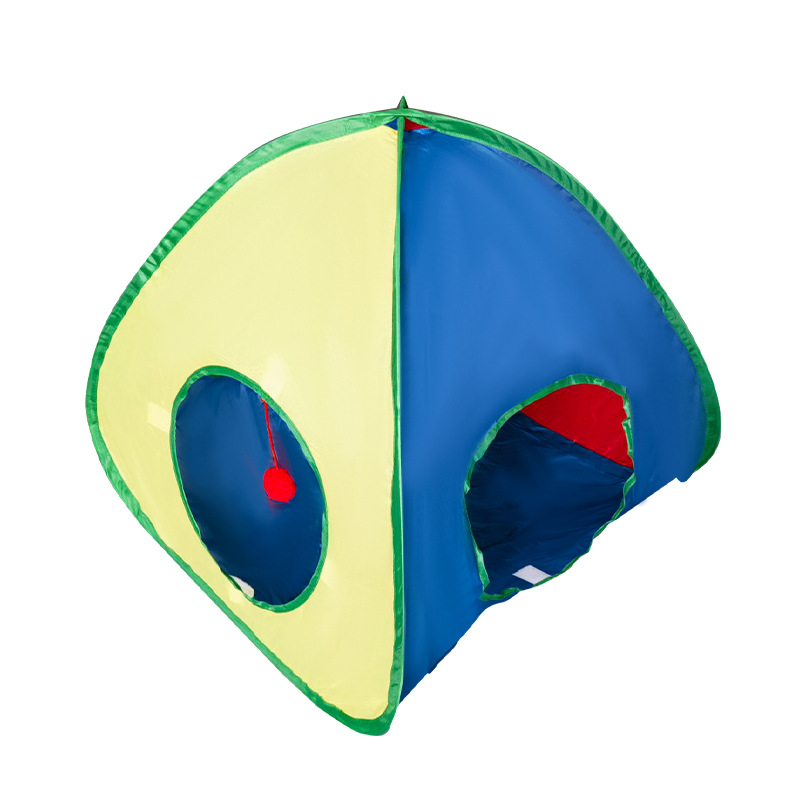 New Design Interactive Collapsible Fun Toys Multiple Play Cat Tunnel
