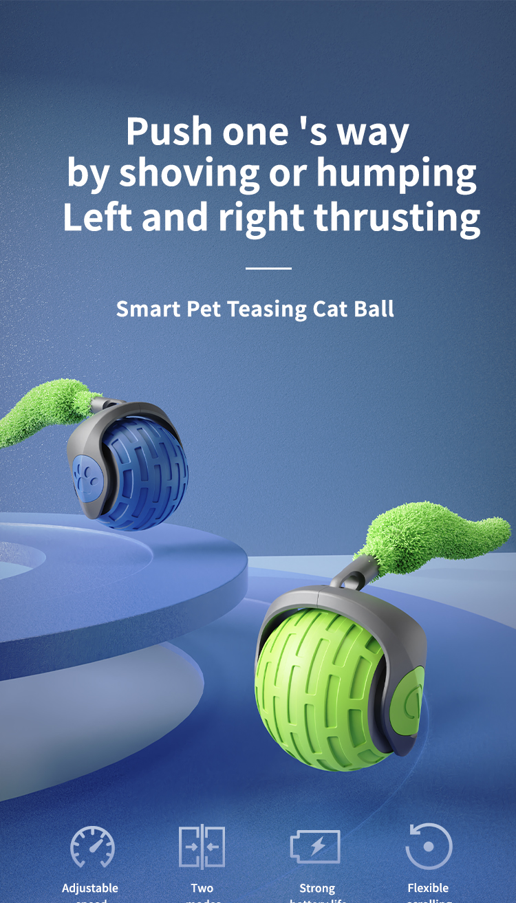 Smart Teasing Cat Ball Detail 1