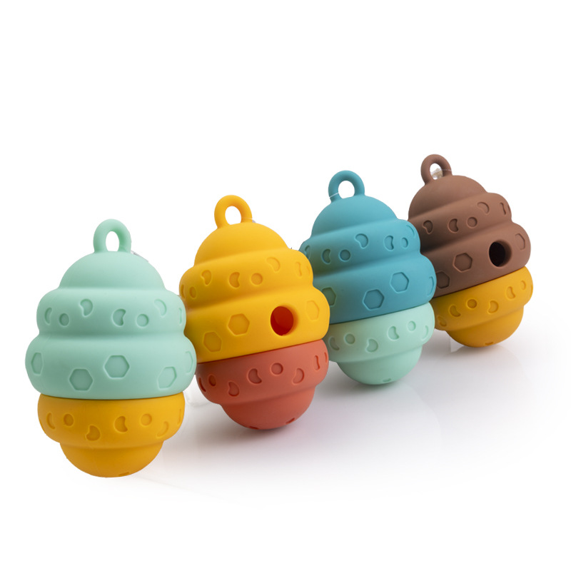 Factory-direct Honeycomb Pet Slow-feed Ball Durable Bite-resistant Food-grade Silicone Treat-dispensing Dog-proof Home Toy