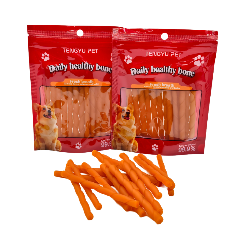 Natural &amp; Organic High-Protein Meat Dog Dental Treats-Teeth-Cleaning Chew Sticks