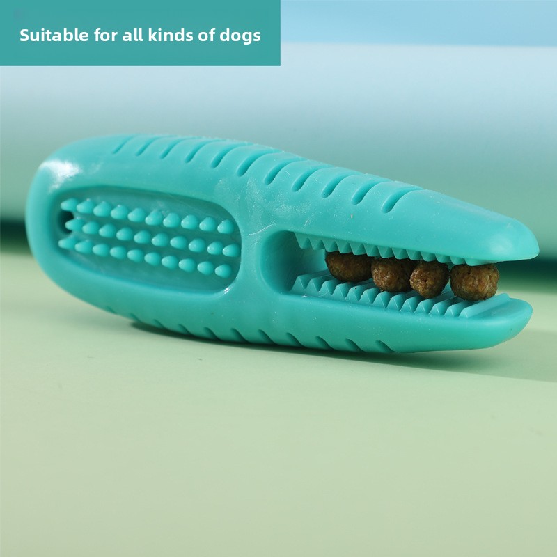 Dog Food Dispensing Ball Chew Toy-Bite-Resistant Teeth-Cleaning Boredom Relief TPR Material