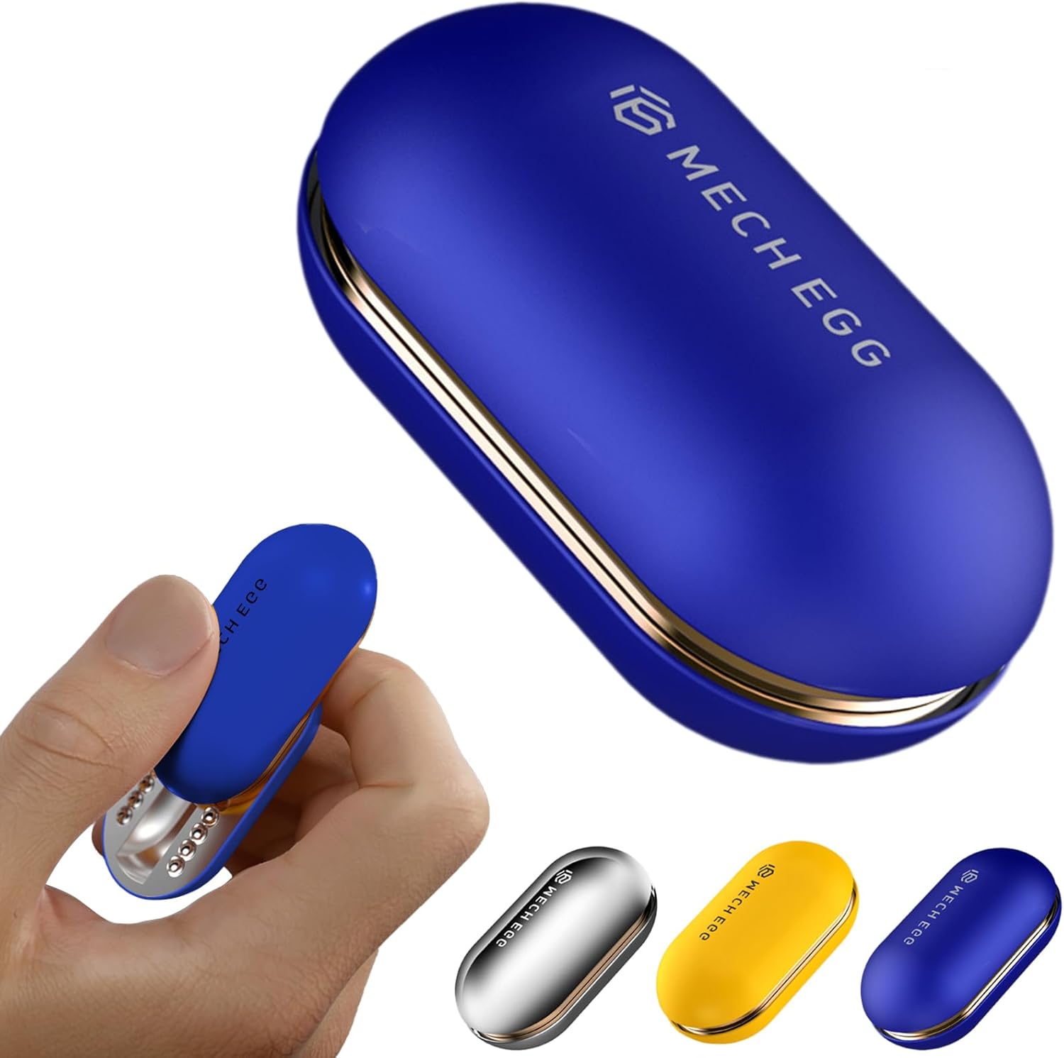 Mech Egg Metal Fidget Slider Push Egg EDC Fidget Toys Adults Sensory Toys Home Office Executive Desk Toys For ADHD ADD Autism