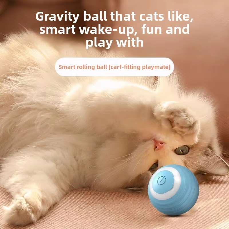 OEM ODM Automatic 360 Self-Rotating Rolling Ball With USB Rechargeable Pet Exercise Chase Toy Ball Cat Smart Rolling Balls Toys