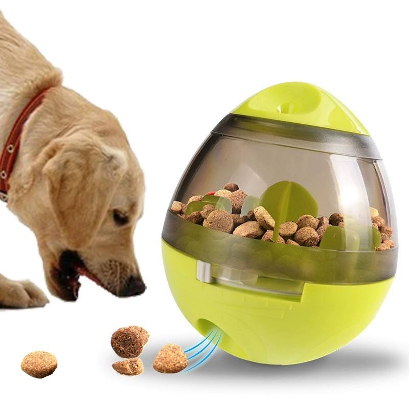 Pet Sounding Treat Dispenser Tumbler Puzzle Slow Feeder Ball Dog Cat Boredom Relief Interactive Toy