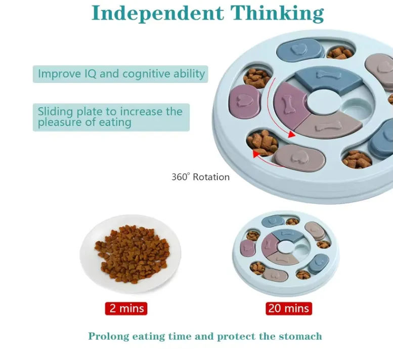 Iq Puzzle Hidden Food Slow Leak Toy for Pet Interactive Training