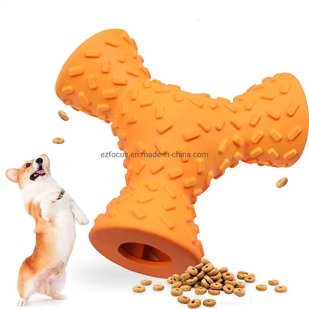 Dog Chew Toy Interactive Pet Leaking Feeder Dog Flexibility Treat Puzzle Toy Dog Teeth Cleaning Tool Wbb12730