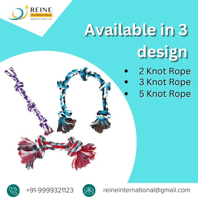 3 Knot Dog Rope Toy View 4