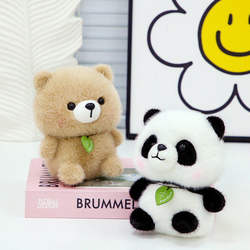 Wholesale Cute Pet Series Bear Plush Toy Super Soft Comforter Mesh Lining Student Children Gift Cartoon Small Animal Doll
