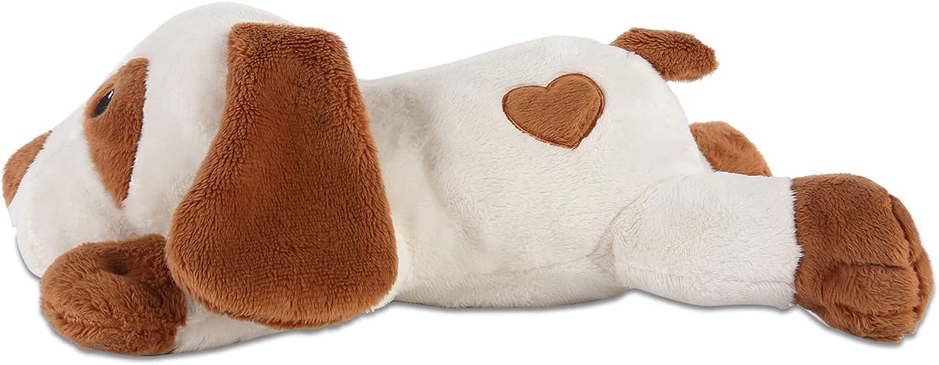 Cute Custom Pet Animal Anxiety Calming Behavioral Aid Plush Toy Puppy Dog Cat Heartbeat Toy