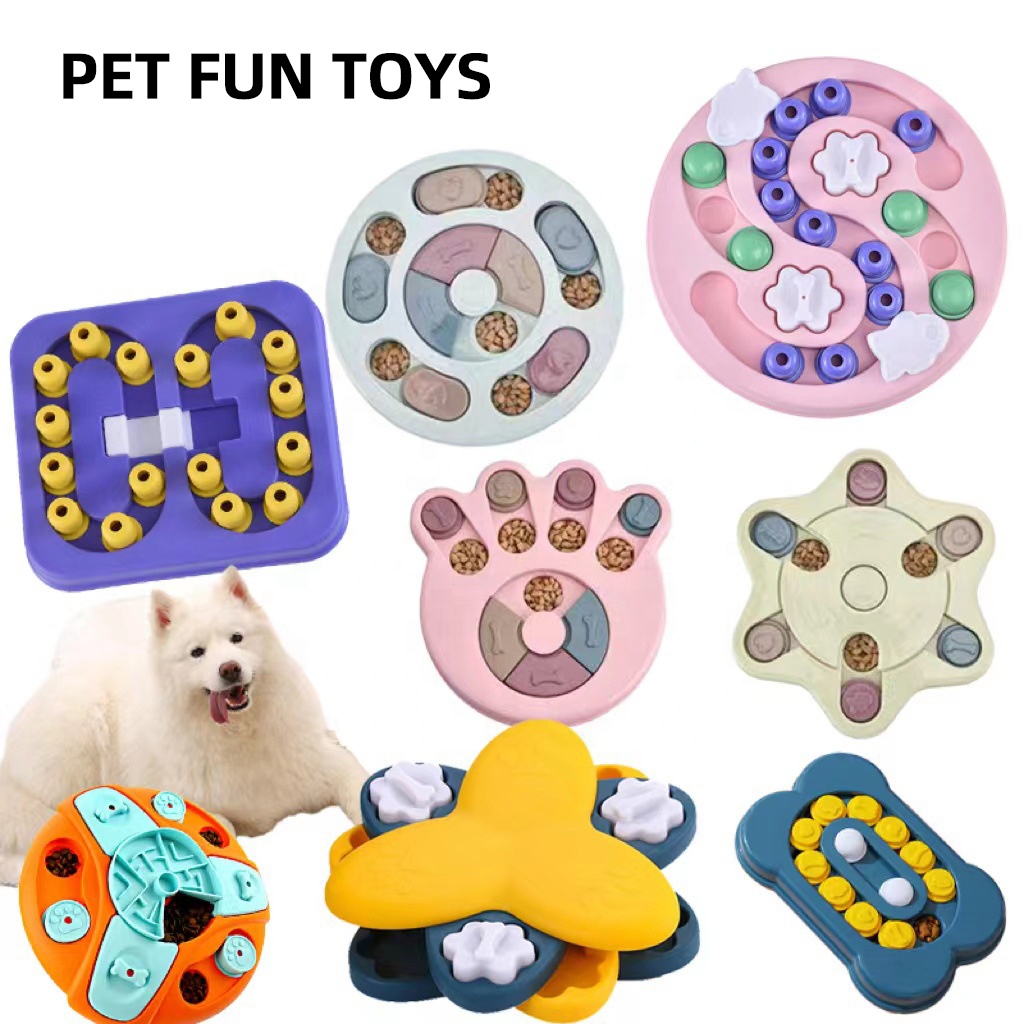 Dog Slow Puzzle Feeder Toys Interactive Dog Bowl Game Toy Dog Treat Puzzle Feeder
