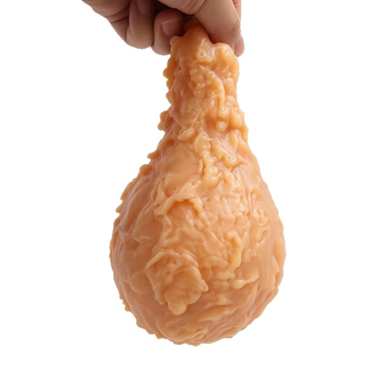 Viral Giant Fried Chicken Squishy Jumbo Slow Rising Realistic Drumstick Stress Toy Creative Anger Release Fidget For Kids Adults