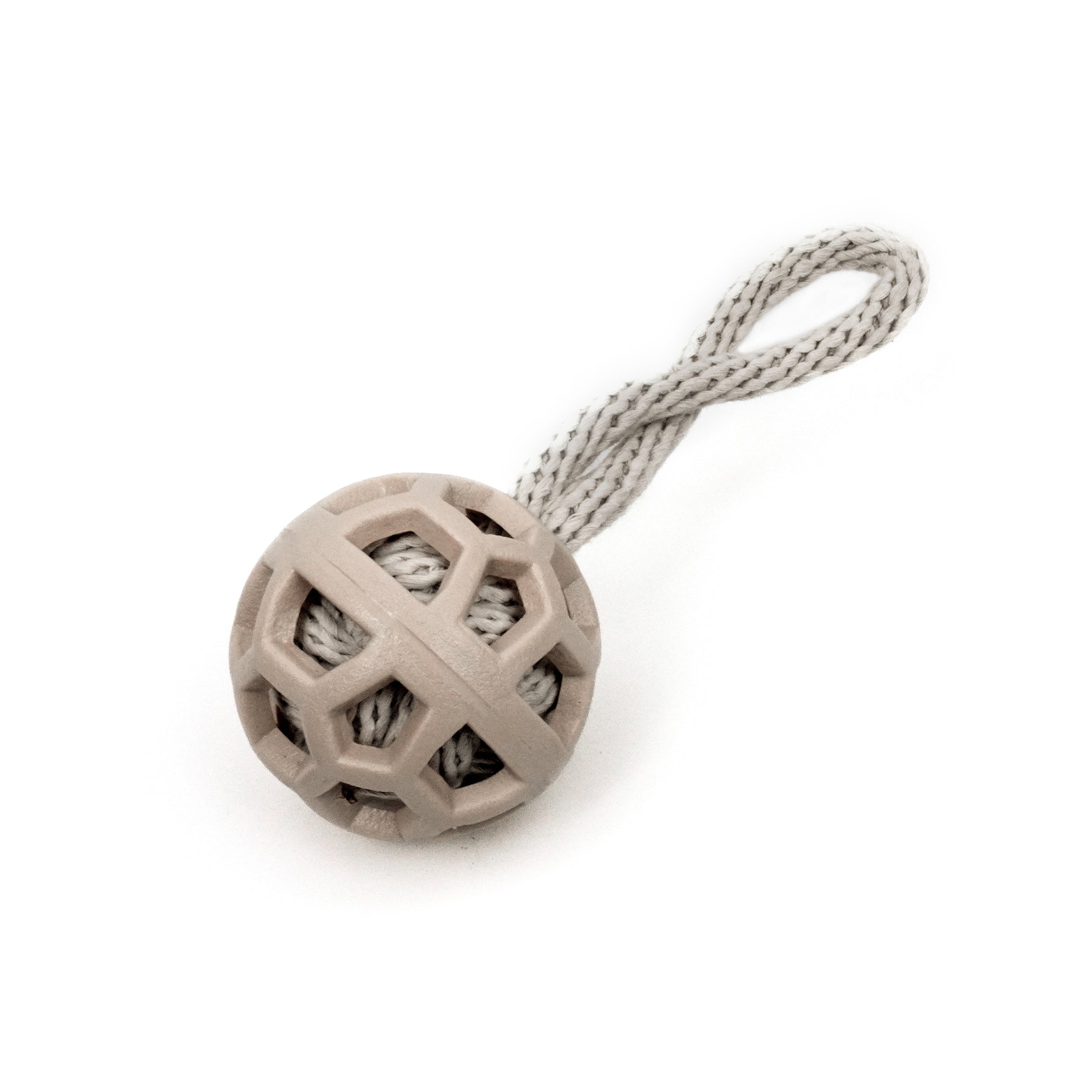 Tug Of War Ball With Natural Rope Pet Interactive Toy