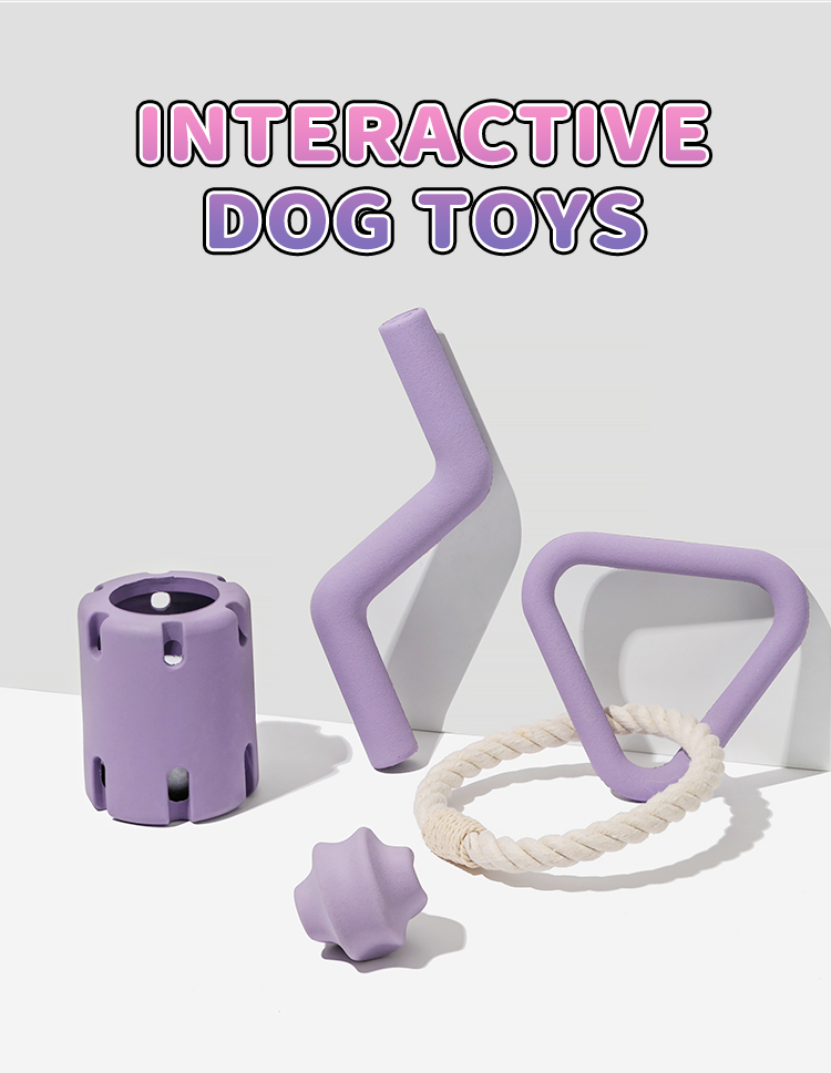 Silicone Dog Tug of War Toy-Squeaky Eco-Friendly Novelty & Fashion Design Biodegradable Rope Agility Training Indoor/Outdoor Use