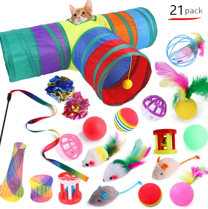 Retractable Cat Toy Wand Teaser Set 1