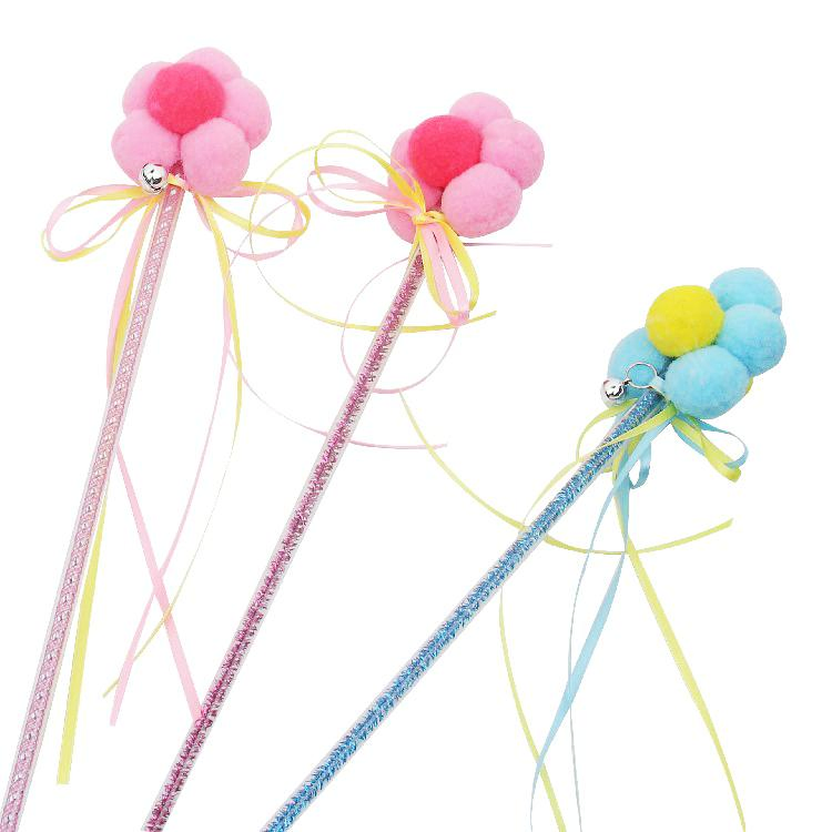Interactive Teaser Wand Toys Cat Catcher Training Stick with Long Tassel
