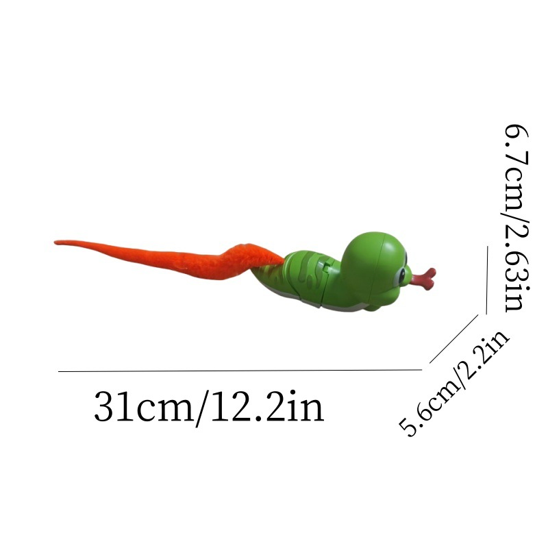 String Bird Cat Toy Self Play Boredom Breaker Plush Long Tail Interactive Kitten Teaser Wand Pet Toy Smart Interactive Wiggly Snake Pet Toy