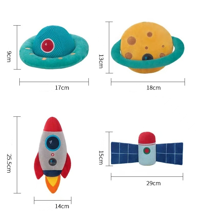 Eco-Friendly Cartoon Multifunctional fun play chewing biting and sound-producing Pet Dog Chew Toys