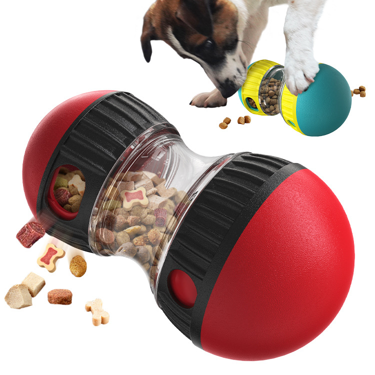 Interactive Eco-Friendly Plastic Dog Food Dispenser Exercise &amp; Puzzle Toy Smart/Manual Simple Sport Luxury Funny Pet Treat