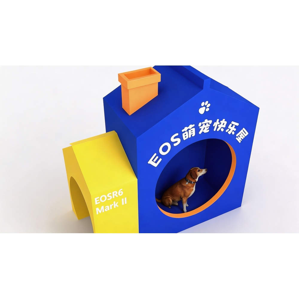 Cartoon Pet Playhouse, Smooth Non-toxic Structure As Resting Toy for Multi-breed Pets Daily Use