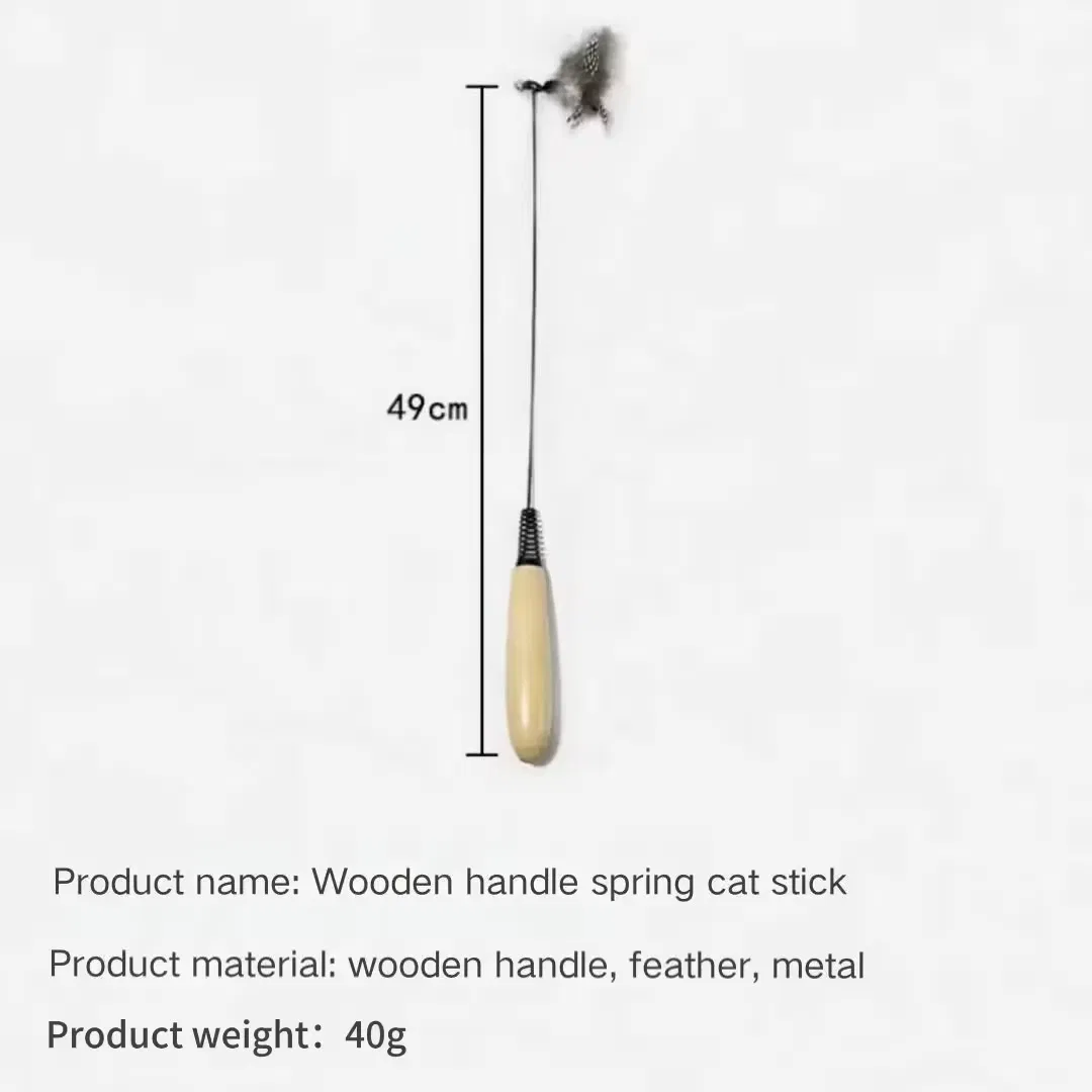 Cat Teaser Wand Pet Stick Toys