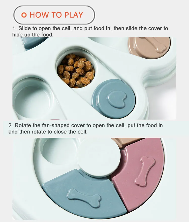 Iq Puzzle Hidden Food Slow Leak Toy for Pet Interactive Training