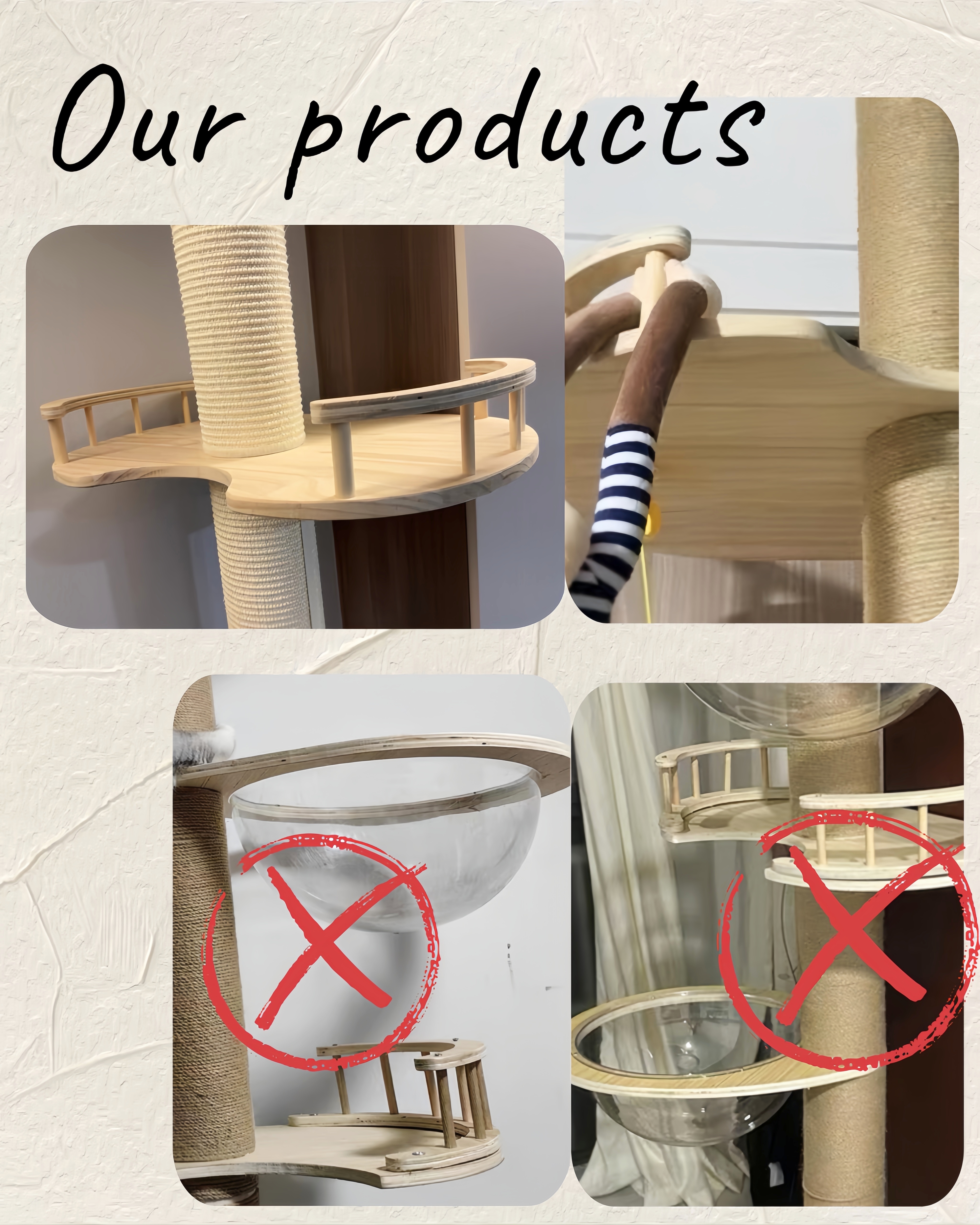 Luxury Multilayer Wood Tower For Large Cats Black Big Cat Activity Climbing Trees House With Sisal Scratching Post