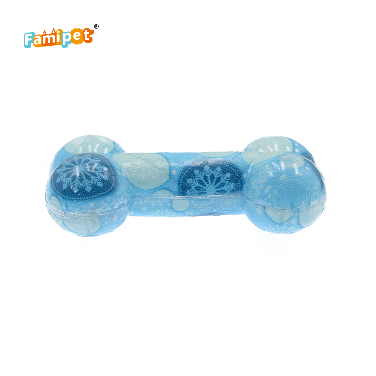 Famipet Manufacturer Wholesale Christmas Durable Dental Toothbrush TPR Bone Dog Chew Toy